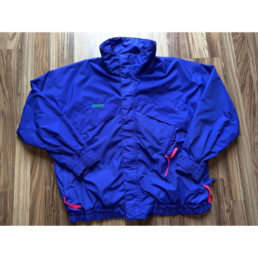 Vtg Columbia Men's Purple Whirlibird Jacket Size L Retro